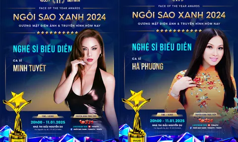 NSƯT Quyền Linh, Việt Hương, Hà Phương, Minh Tuyết cùng dàn hậu đình đám Vbiz sẽ đảm nhận vai trò trao giải tại gala Ngôi Sao Xanh 2024